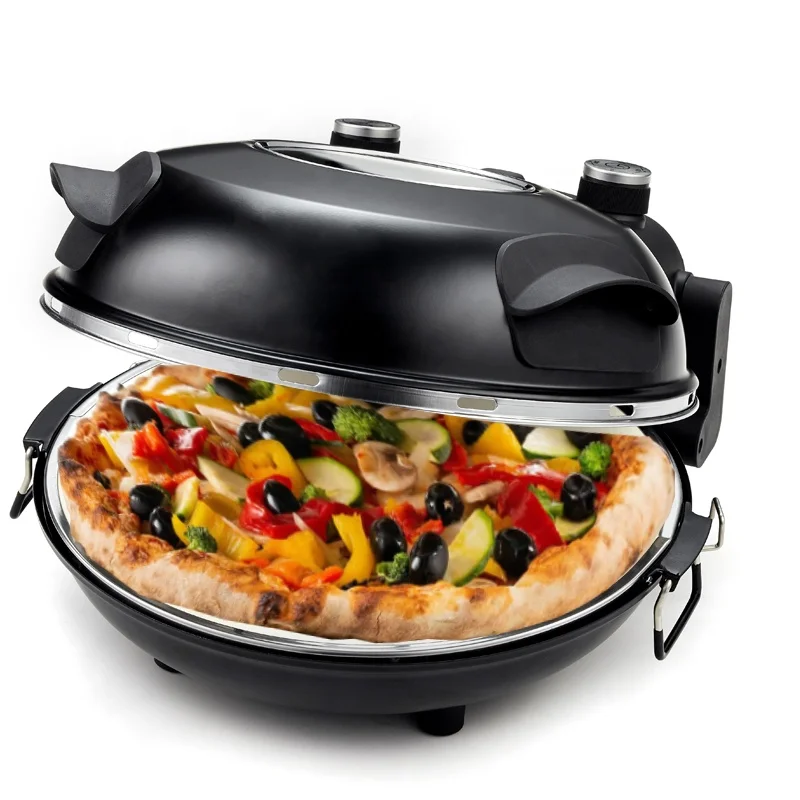 Hot sales Oven Deep Pan High Heat Stone 12 Inch Round Pizza maker Oven electric pizza ovens pizza maker