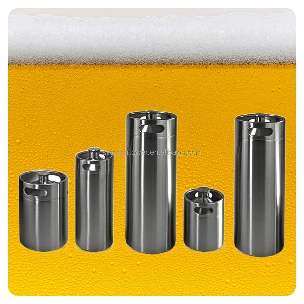5L 15L 20L 25L 30L 50L 60L 100L Stainless Steel Mini Stackable Home Brew Sankey Empty Euro Beer Barrel Keglid CUSTOM LOGO