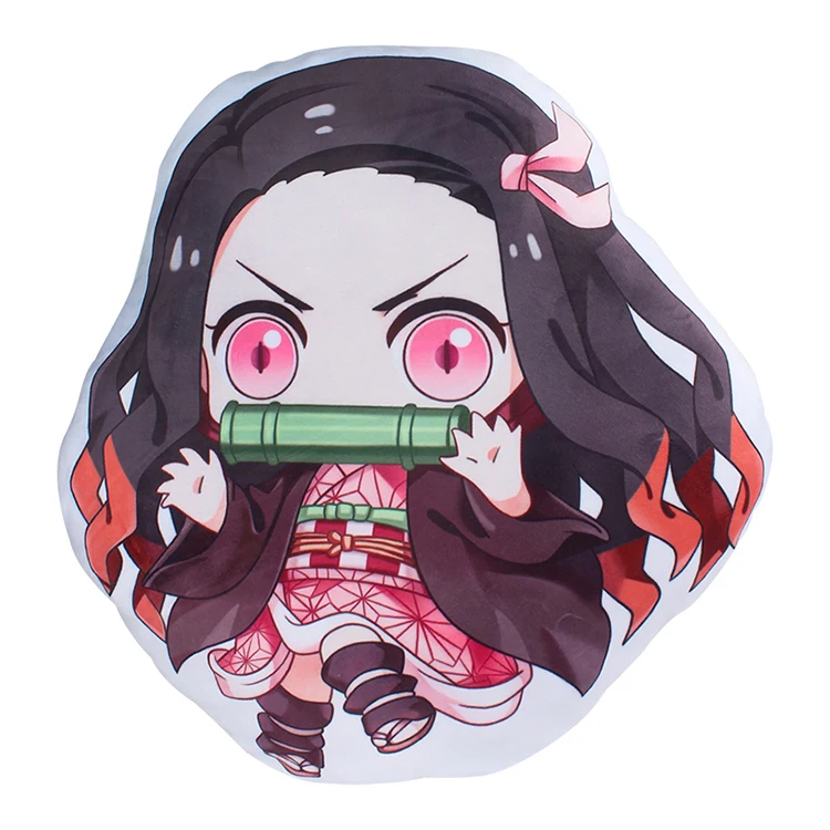 Anime Plush Toy Kamado Nezuko Pattern Hug Pillow for Demon Slayer