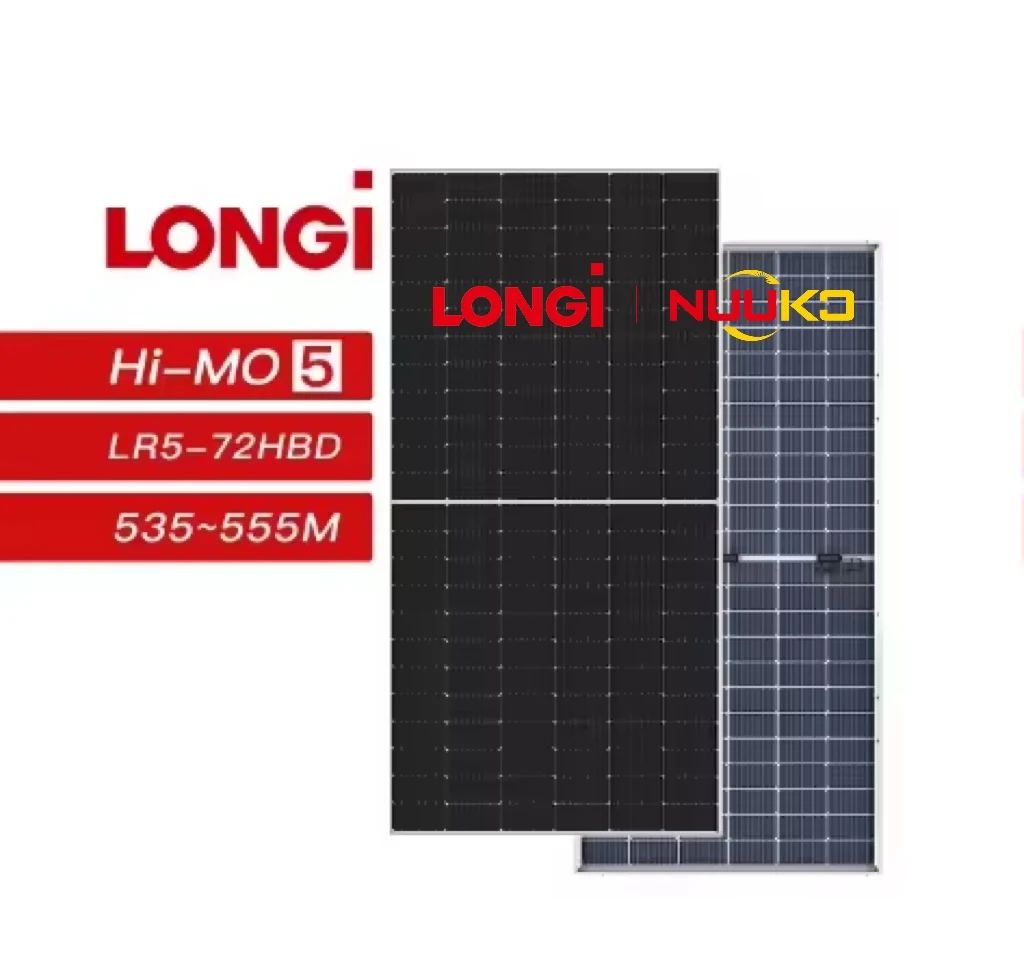 Солнечная панель Longi LR5-72HBD двухфазная 555 Вт 24 В 535-555