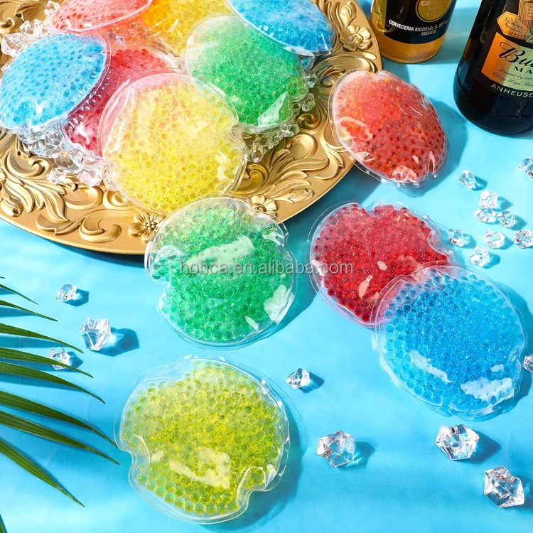 2025 New Products Gel Beads Ice Packs Custom Shape Physical Therapy Cooling Heating Gel Balls Round Hot Cold Packs
