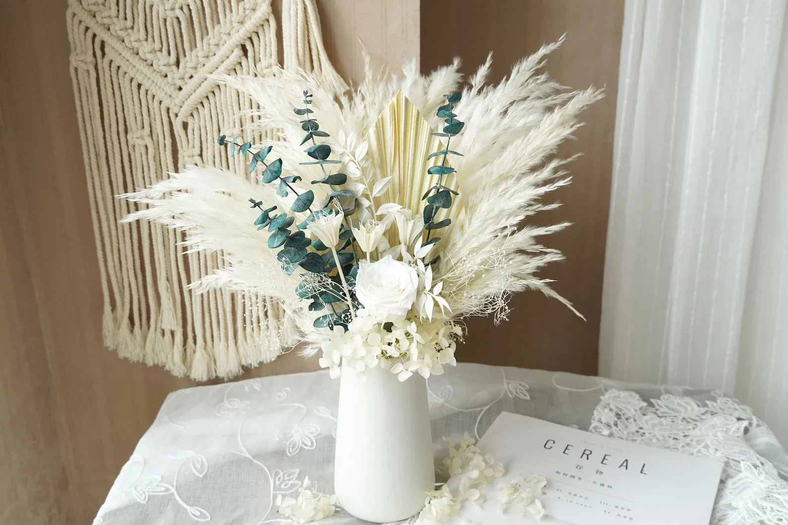 Every Love vase filler natural  decor Dried flower bouquet Pampas Grass for Arrangement home decoration home