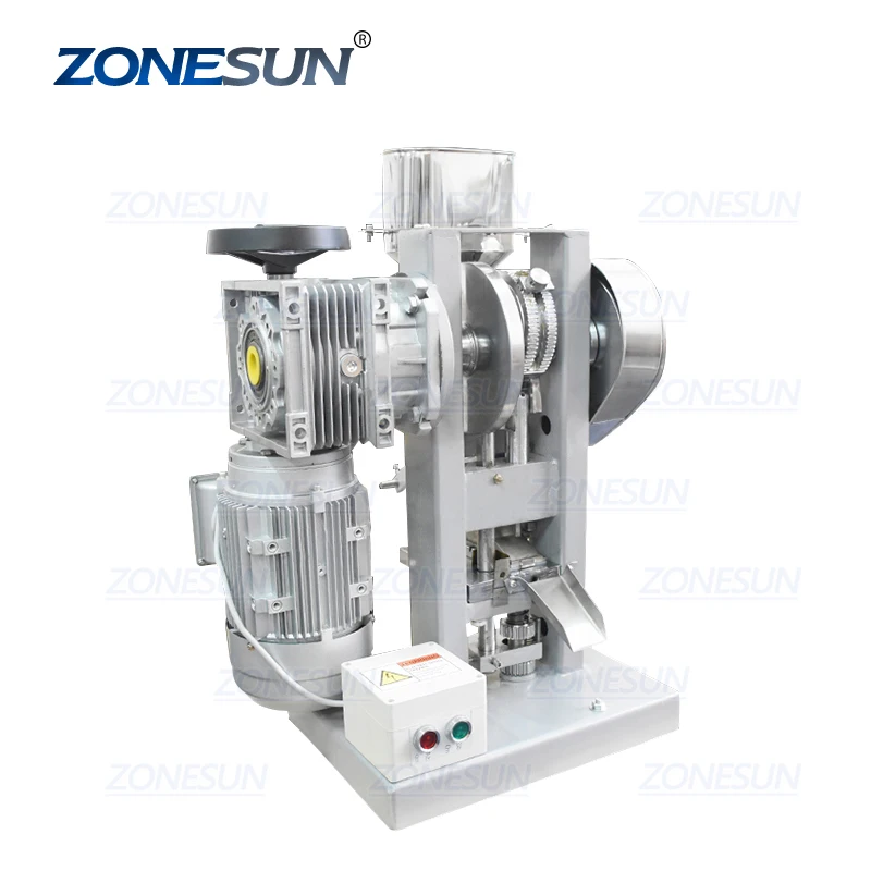 ZONESUN CandyLand DP60A Electric Effervescent Tablet Pressing Machine Candy Sugar Maker Single Punch Pill Press Making Machine