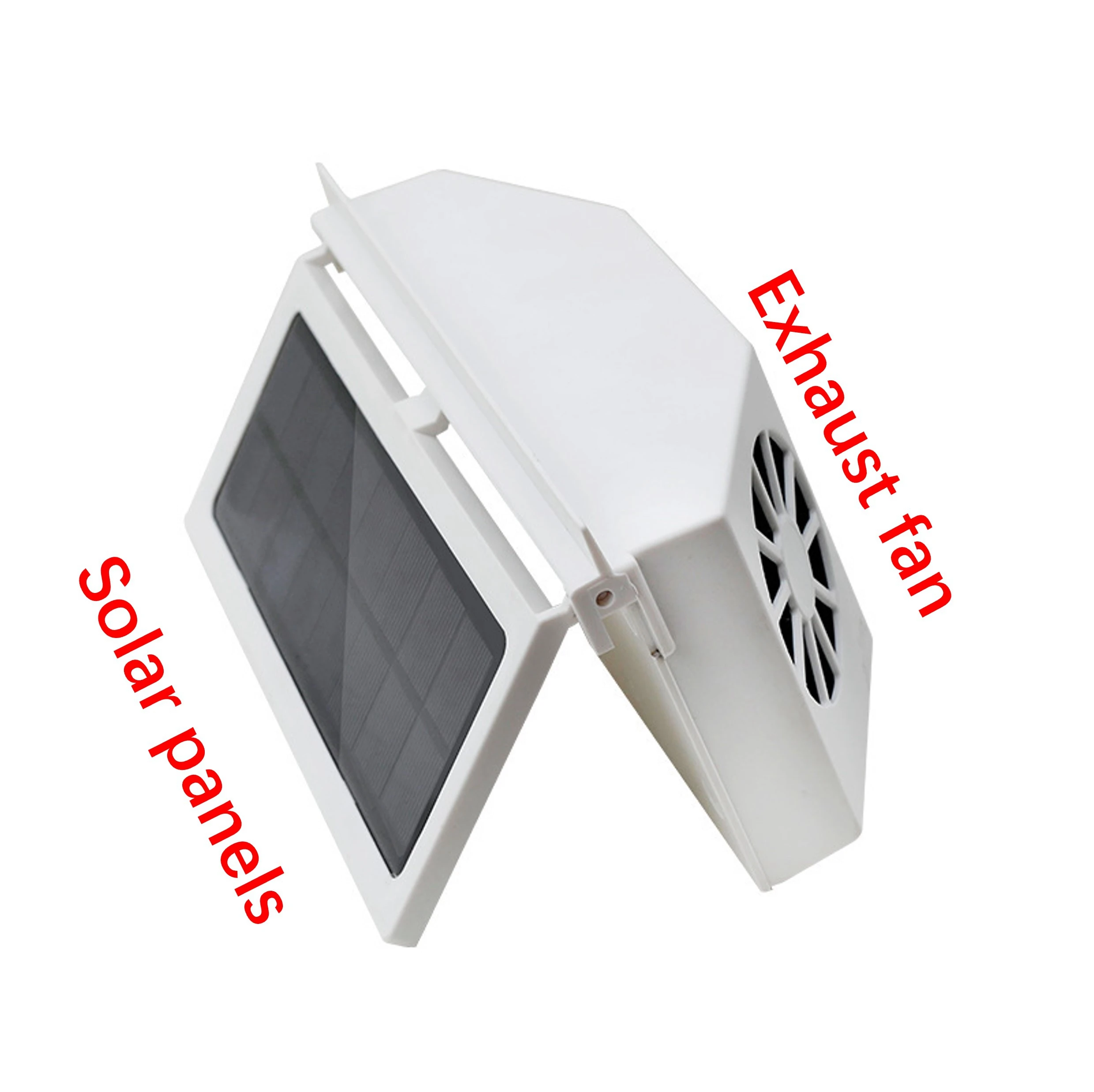 Fan Car Solar Ventilation Window Exhaust Powered Fans Auto Cooler Vent Cool Heat Vehicle Backseat Conditioner Air For