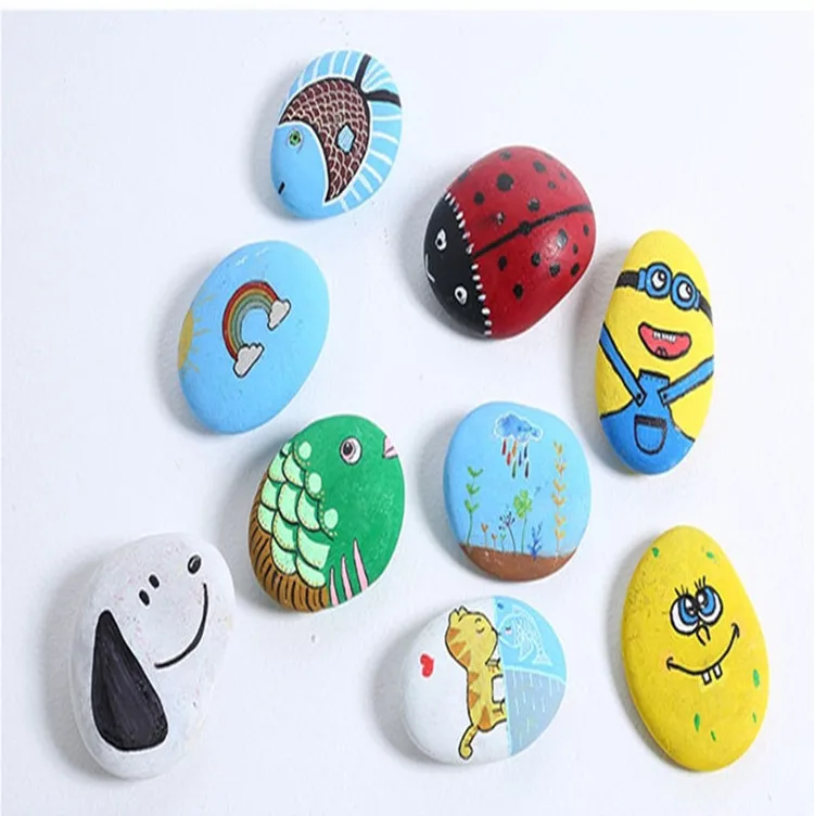 Factory custom Various sizes Natural River Stone painting pebbles handmade painting diy stones pebbles