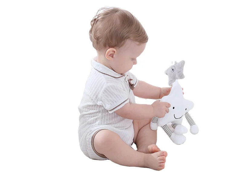 Bedroom Baby Rattle Musical Mobile Baby Toys Learning Education Cartoon Star For Infant Strollers Crib Hanging Star Stroller Toy