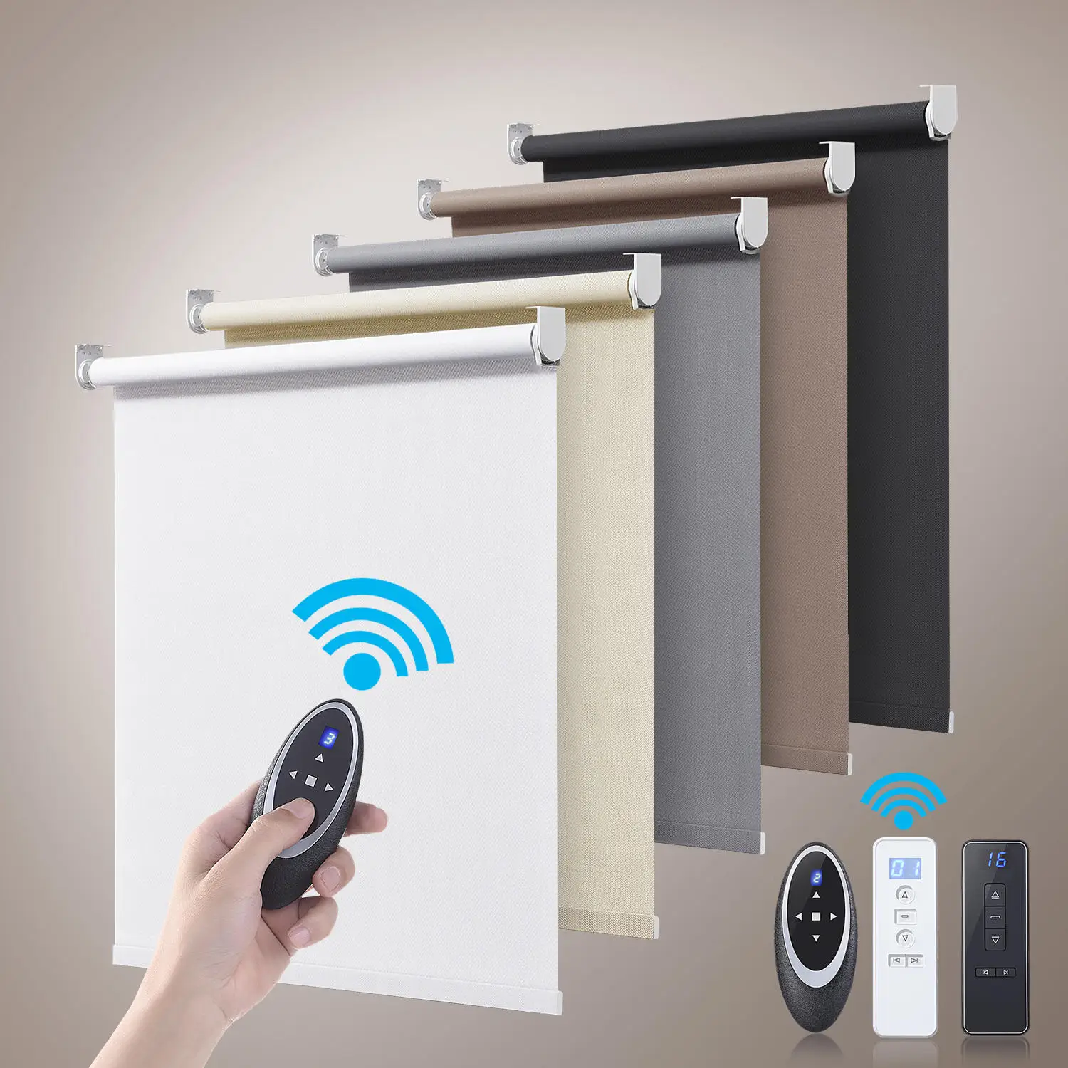 Motorized Rechargeable Remote Buy Roller Blinds Cordless Home Smart Wifi Automatic Electric Roller Blinds For Window