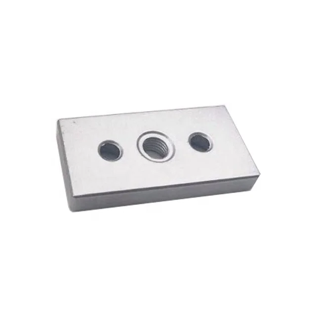 3060 Square Bracket Aluminum Alloy End Base Connector with M10 M12 M14 Thread