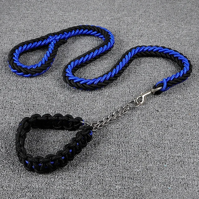  Новый стиль цветной нейлоновый плетеный поводок для собак поводки ошейники средних и больших