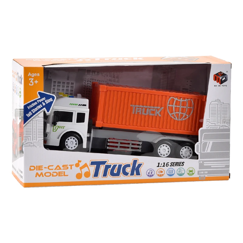 1:16 engineering excavator  Diecast Toys Truck Car Engineering Dump Truck Alloy Diecast Toy