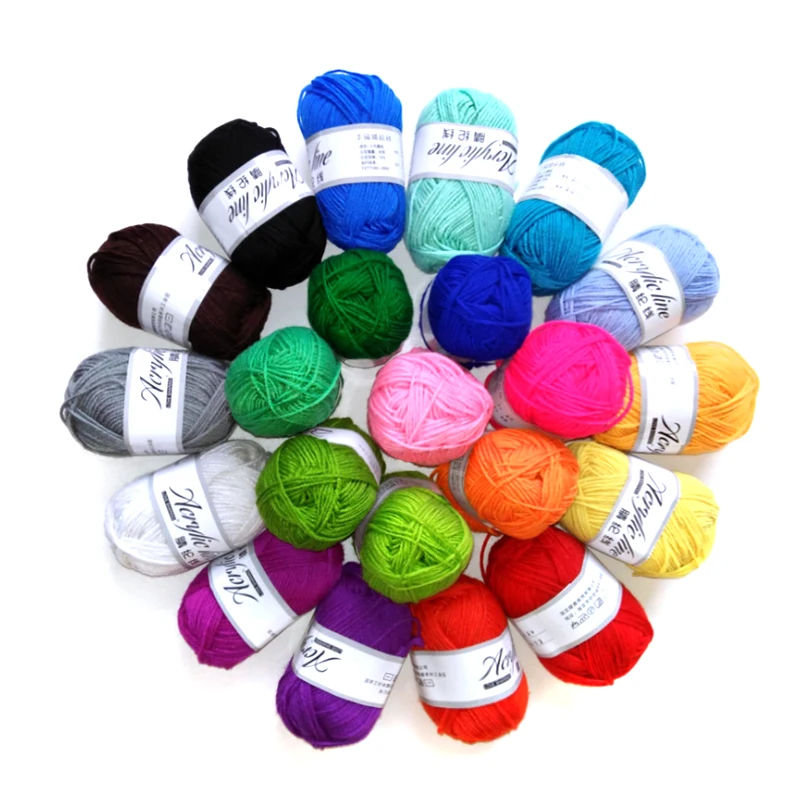 Hand Knitting DIY Manufactory Sale Cheap Soft 100 meter Super Soft-feeling Anti Pilling 100% acrylic yarn