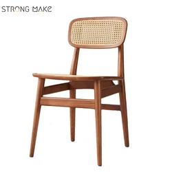 Оптовая продажа из Китая, современный дизайн кафе, ресторан, гостиница, домашняя кухня, деревянный обеденный стул из ротанга