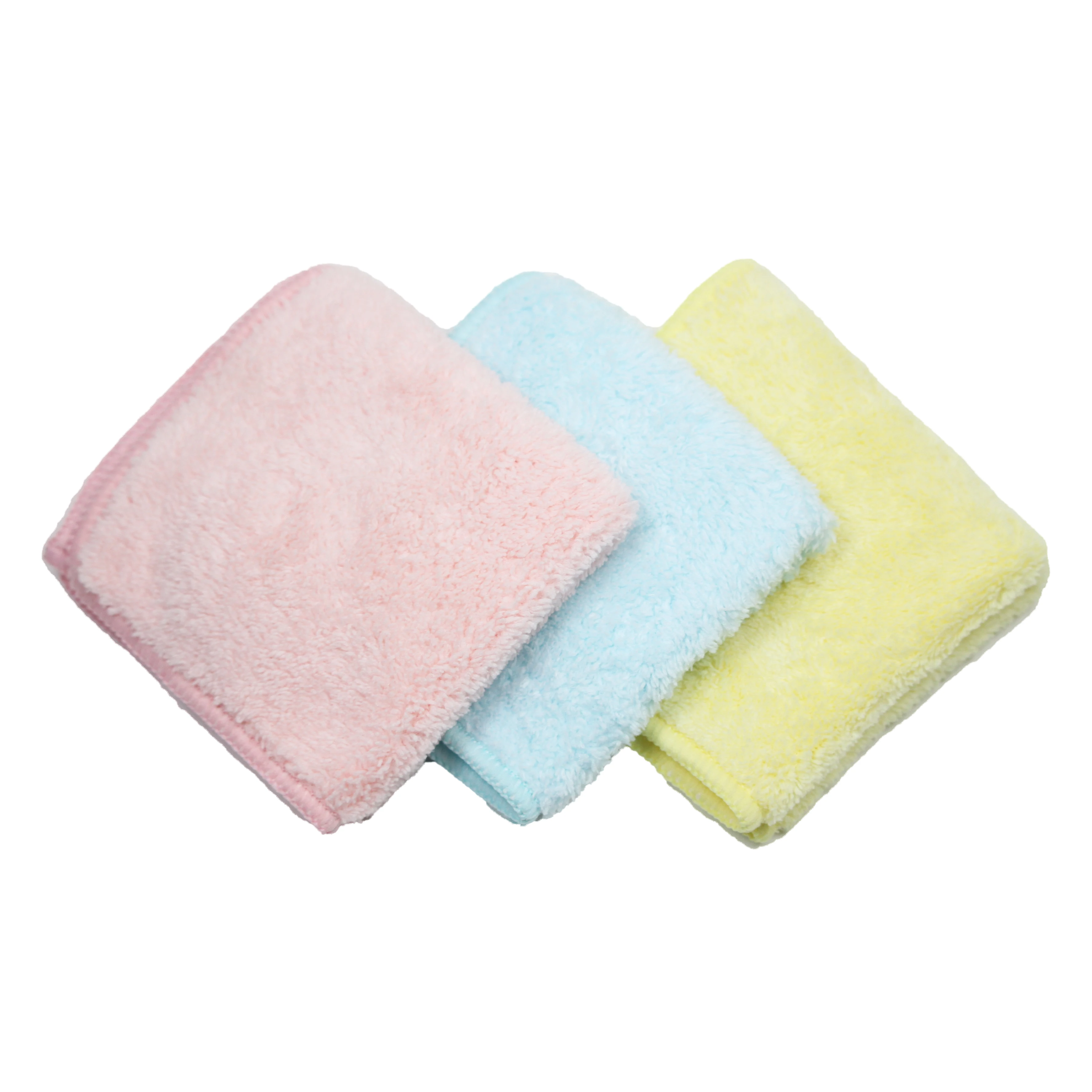 Disposable plain baby soft and comfort microfiber face and hand towels for girls and boys