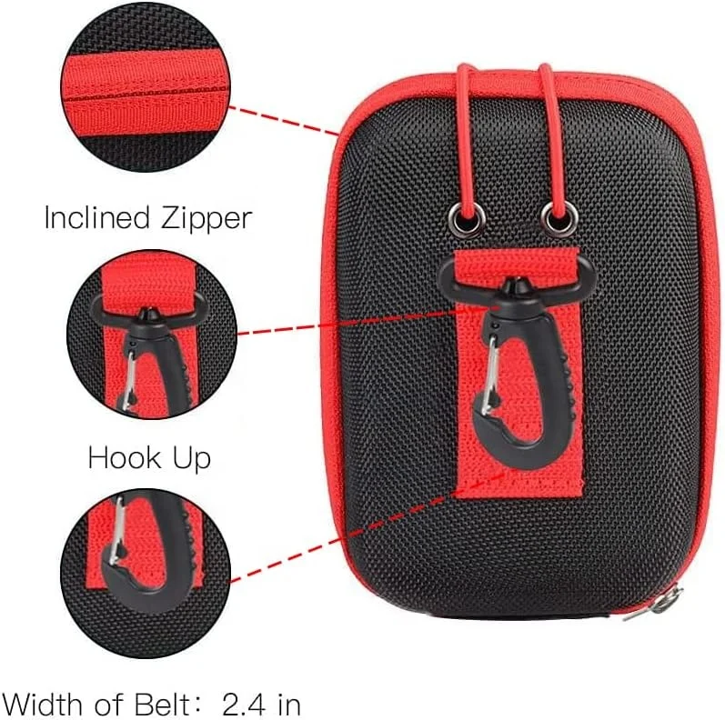Golf Rangefinder Hard Shell Case-Bushnell Callaway Laser Range Finder Travel Bag Zipper Oxford Outdoor EVA Carry Bag Carabiner