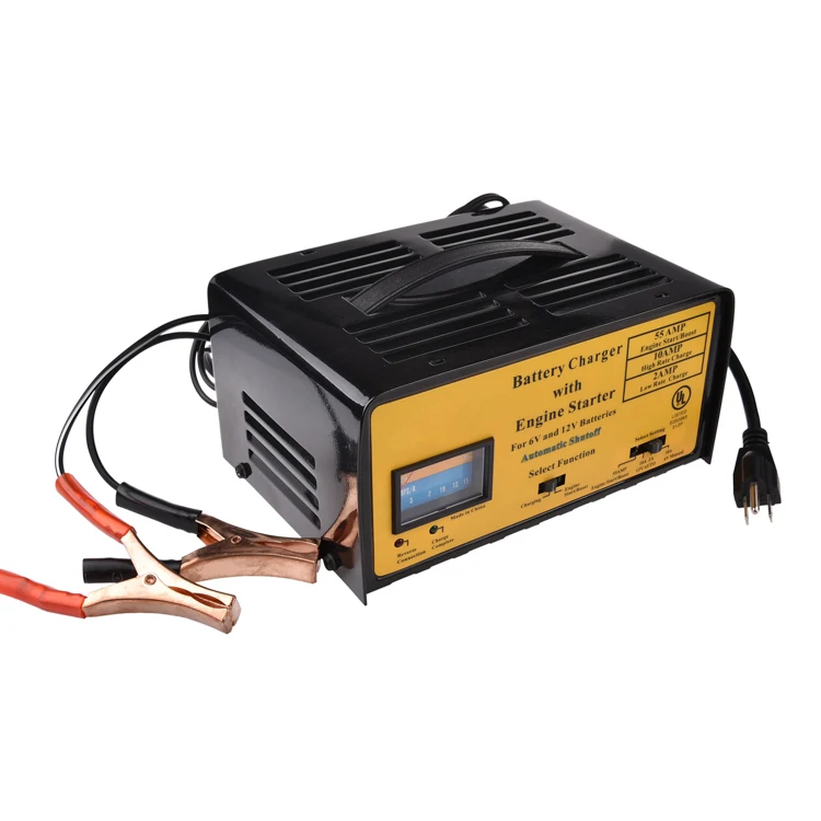 Great Warehouse 12 Volt Mobile Car Battery Charger with Plug-In Connection 1-Year Warranty