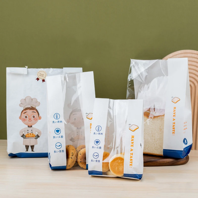 New Product Golden Supplier Bread Toast Delivery Kraft Paper Bag With Window For Homemade Bread