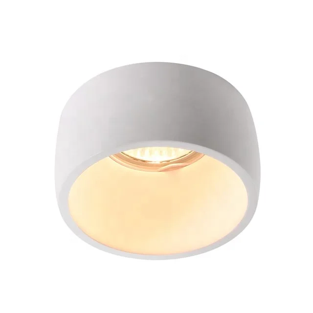 GDLED 7W Gypsum Recessed Ceiling Light GU10 Light Fitting Gypsum
