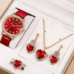9830 4pcs bracelet & Watches Fashion woman watch set for women