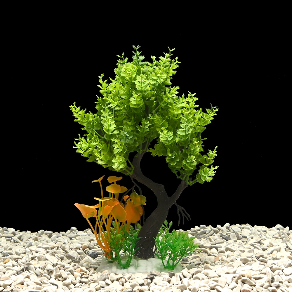 Accessories Aquatic Plants, 6colors Fish Tank Decorations, Aquarium Decor Plastic Plants 3