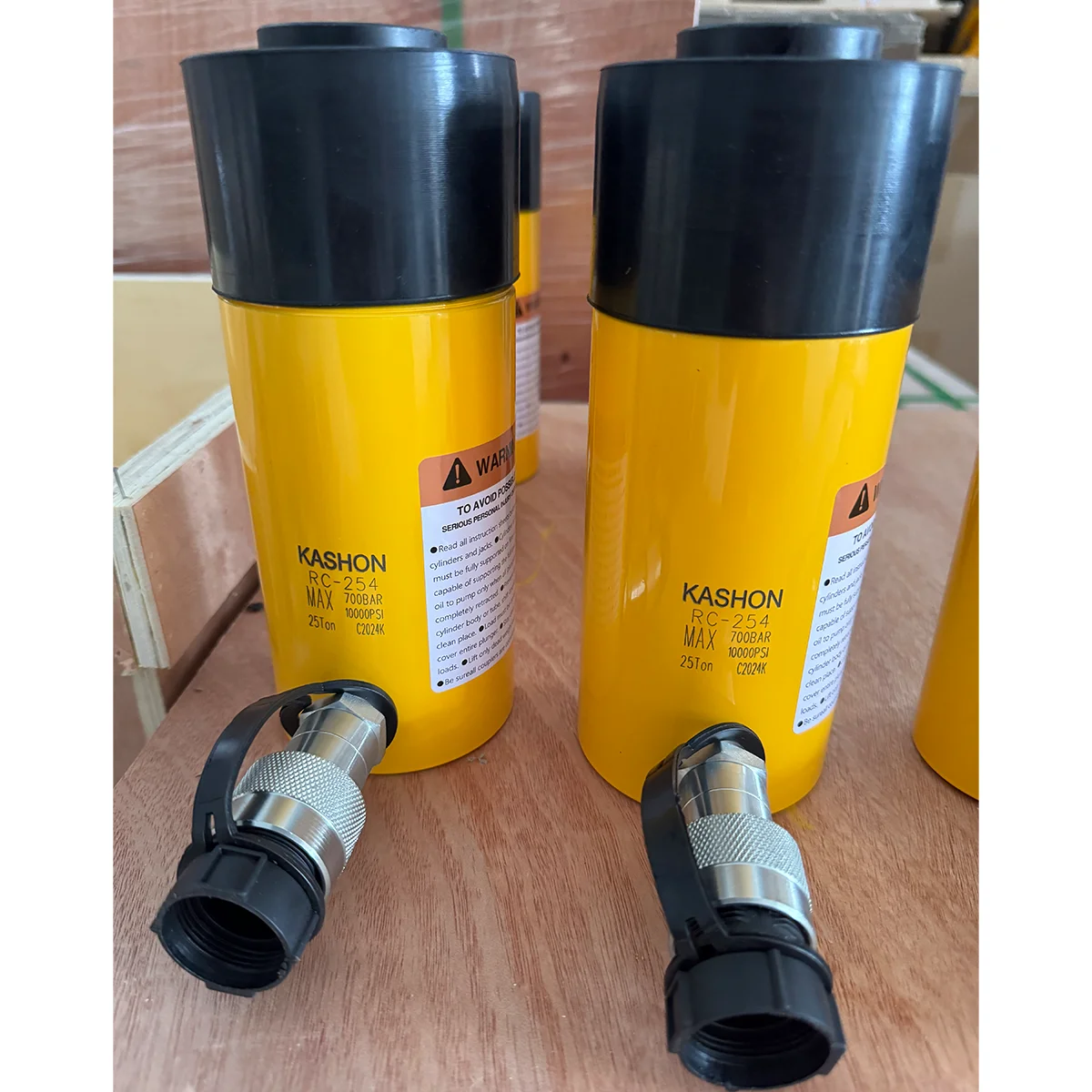 RC-254, 25 Tons 102mm Stroke Single-acting Long Stroke Hydraulic Cylinder Lift Jack With CE Certification