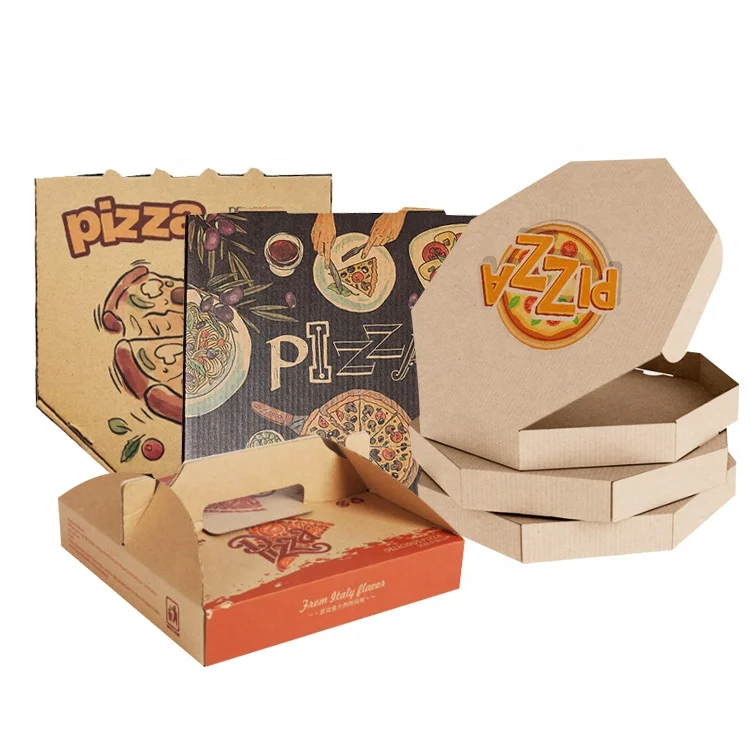 Custom Printed Carton Pizza Boxes With Logo