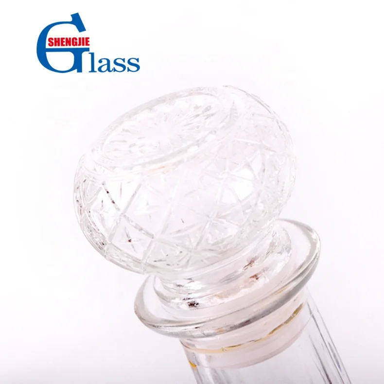 Manufacturer Selling Empty Wine Bottle Stopper Glass Wine Bottle Stopper