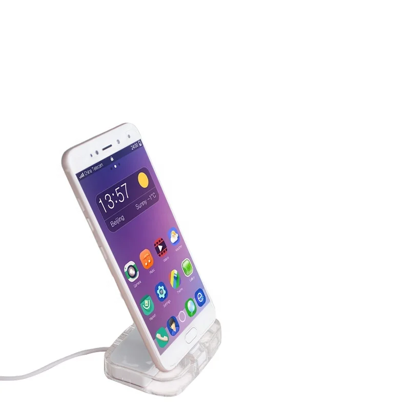 Factory Outlet High Quality Compatible Acrylic Mobile Phone Anti-theft Security Alarm Display Stand
