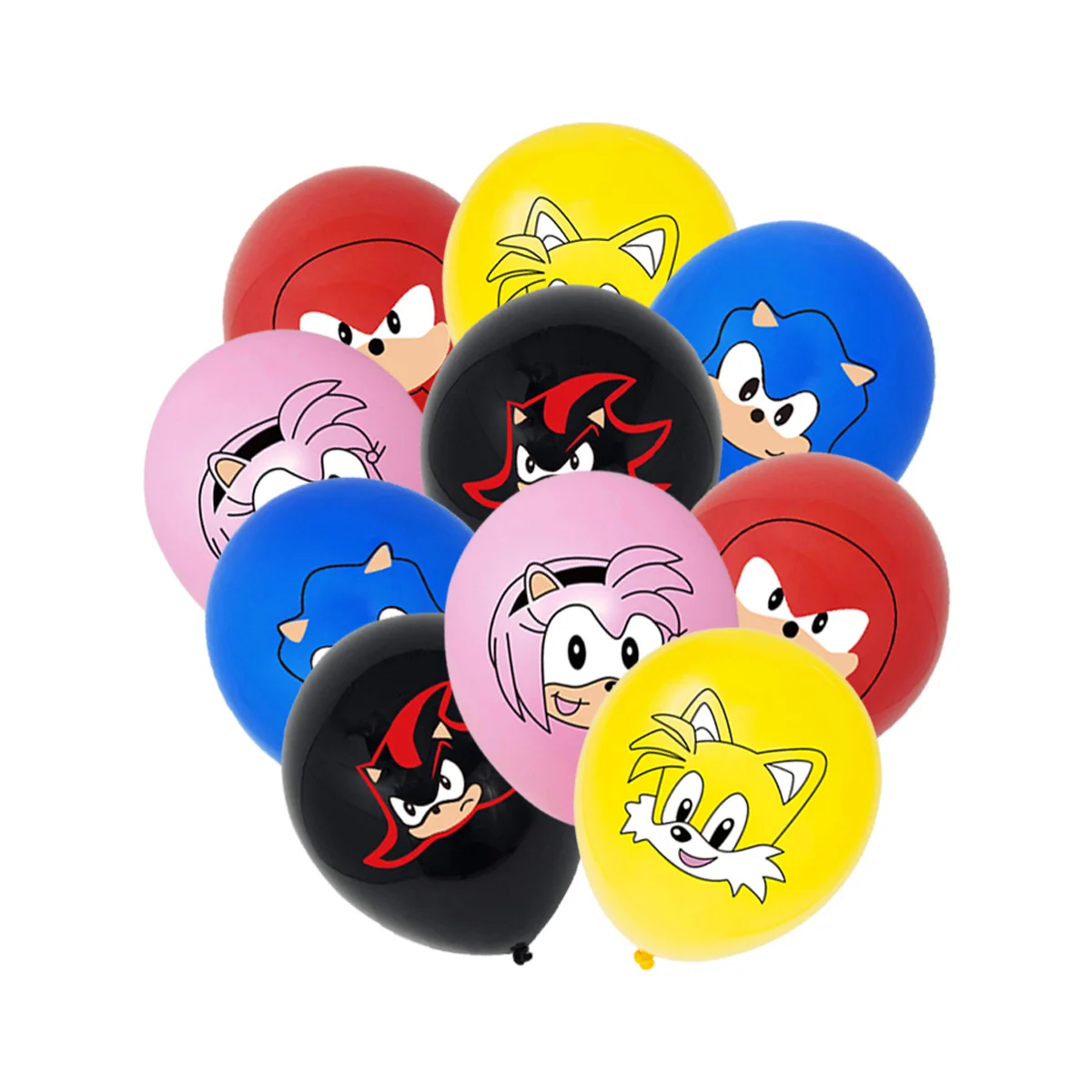 
Cartoon Hedgehog Kids Birthday Boy Favor Theme Party Wall Decoration Foil Balloon Set Cartoon Printed 12inches Latex Balloons 