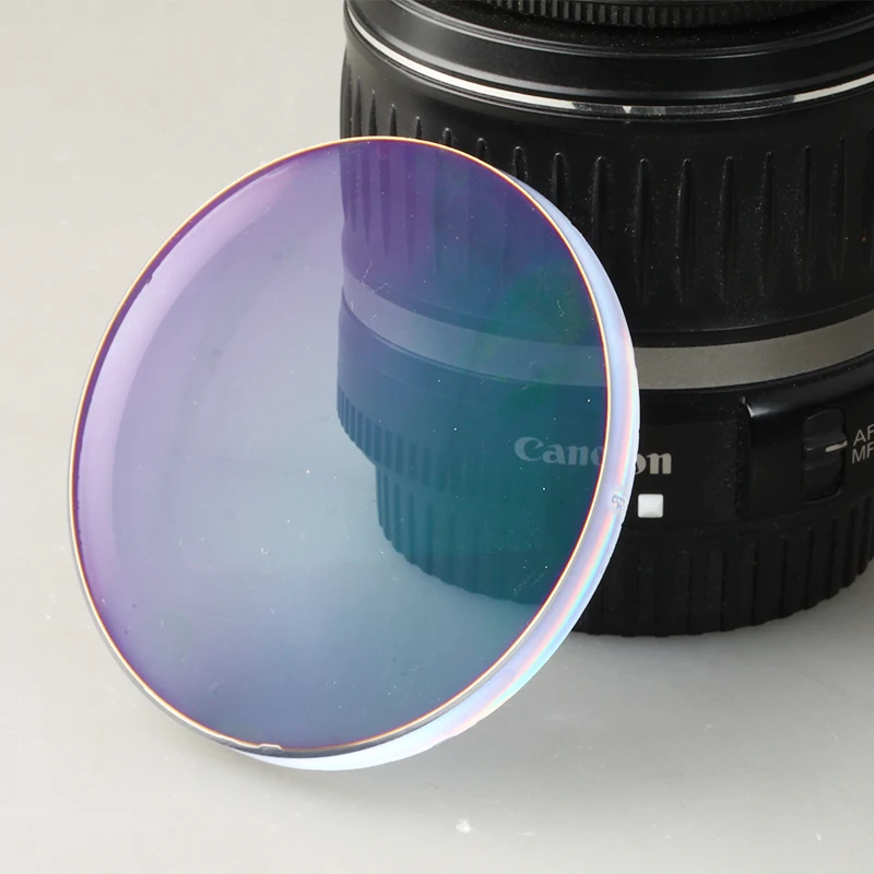 China Optical Lenses Factory Photochromic Sunglasses Sun Lens 80mm Gold Supplier