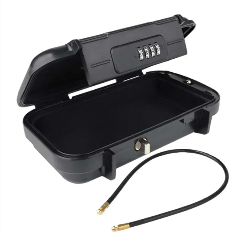 Waterproof Sand Dust Proof Safe 4 Digit Combination Lock Portable Key Storage Box for Beach Gym Travel Outdoor