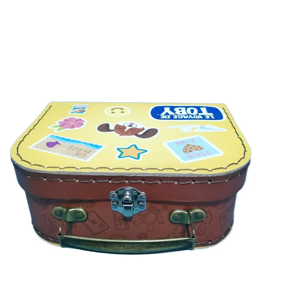Customizable Cardboard Suitcase Box Packaging Craft Clothing Printed Virgin Wood Pulp Recycled Paper Resin Coating Industrial