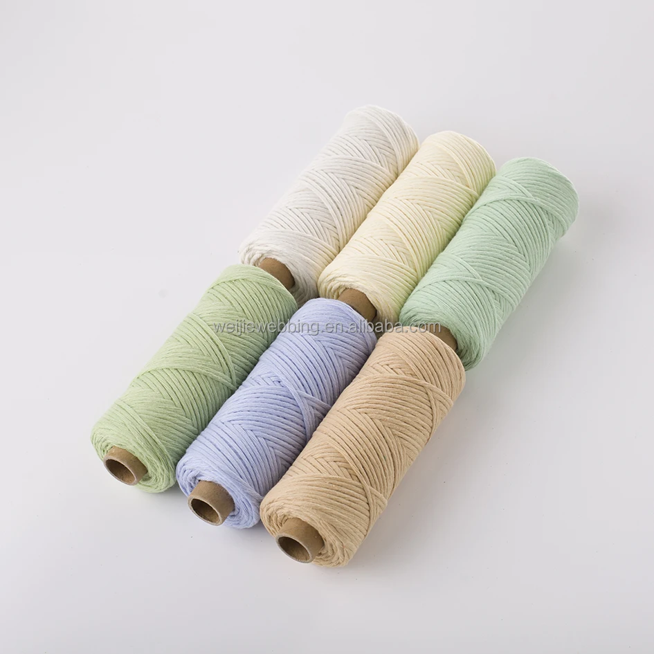 Macrame cords 4mm 3mm 2mm cotton braided rope makramee