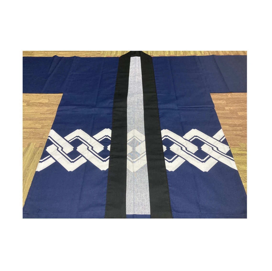 Japanese festivals traditional costumes happi coat Yoshiwara-tsunagi pattern large kimono man