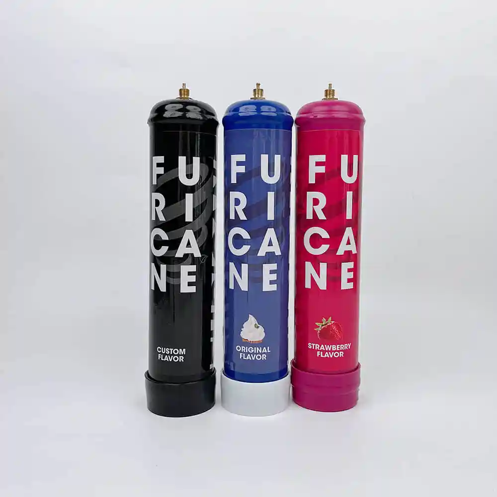 2024 lowest price 1L 2.2L 3.3L 4L whipped cream chargers oxygen gas cylinder 615g food grade balloons 640g wholesale