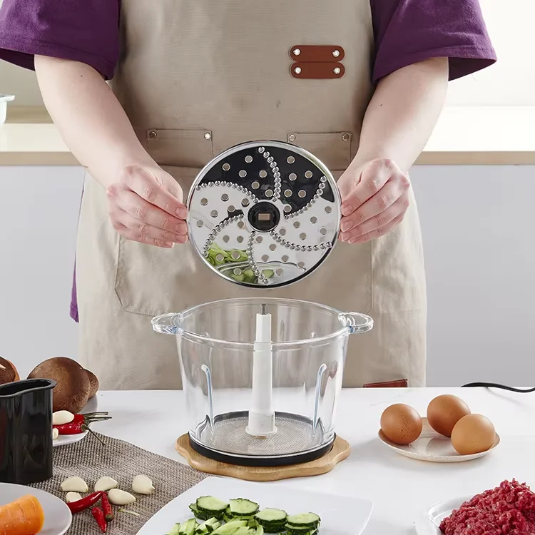 New Design Home Kitchen 4/6 Golden Blades Meat Chopper Vegetable Home Glass Stainless Steel Electric Meat Grinder