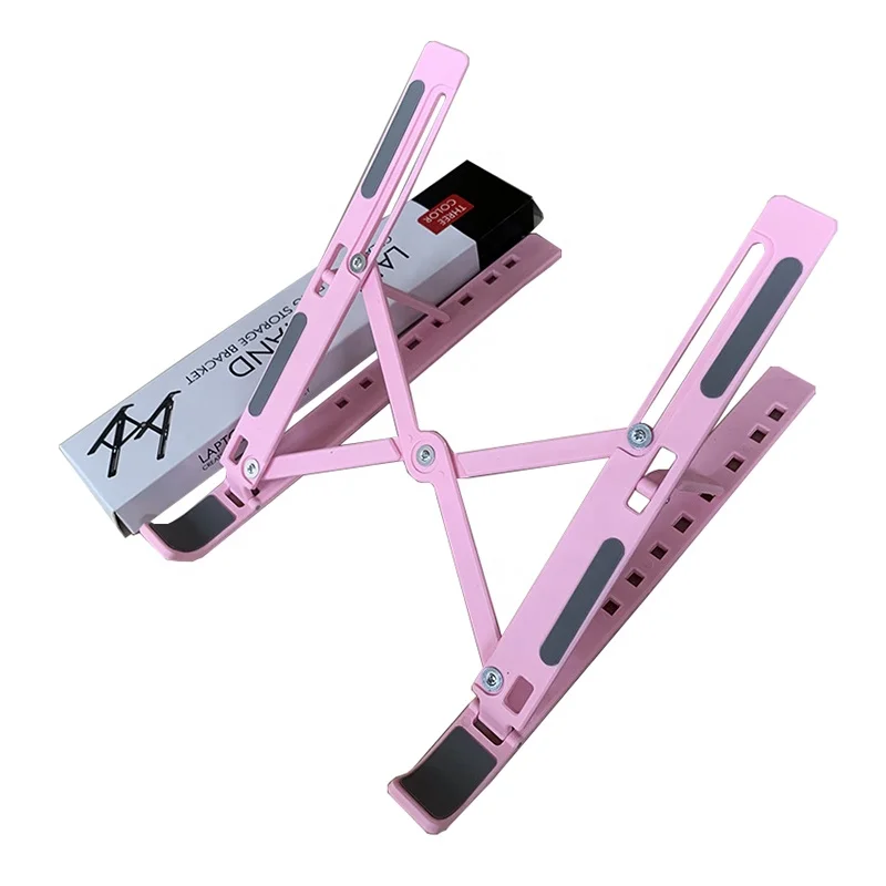 Custom Metal Slim Laptop Stand Portable Aluminum Laptop Stand Adjustable Support Laptop Stand For Tablet Notebook