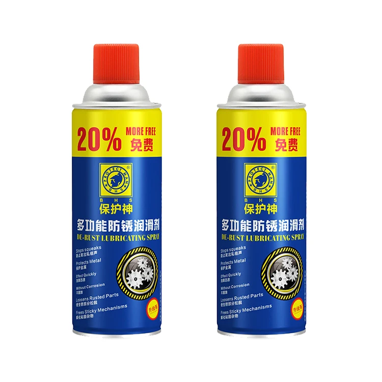Free Sticky Mechanisms Eco-friendly 450ml Anti-rust Rust Lubricating Spray for Metal Protection