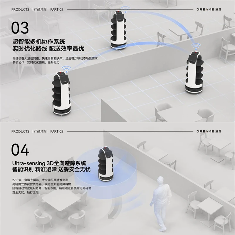 Artificial Intelligence Service Robot Reception Hotel Information Inquiry Elderly Care Home Use Service Robot
