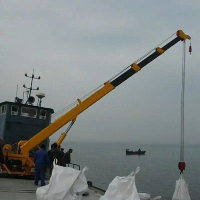 5Ton 10ton 30ton customized Knuckle Boom Telescopic Crane floating marine cary deck crane marine crane price