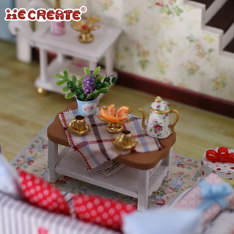 IIECREATE Amsterdam in the village miniature Villa DIY Wooden Dollhouse House