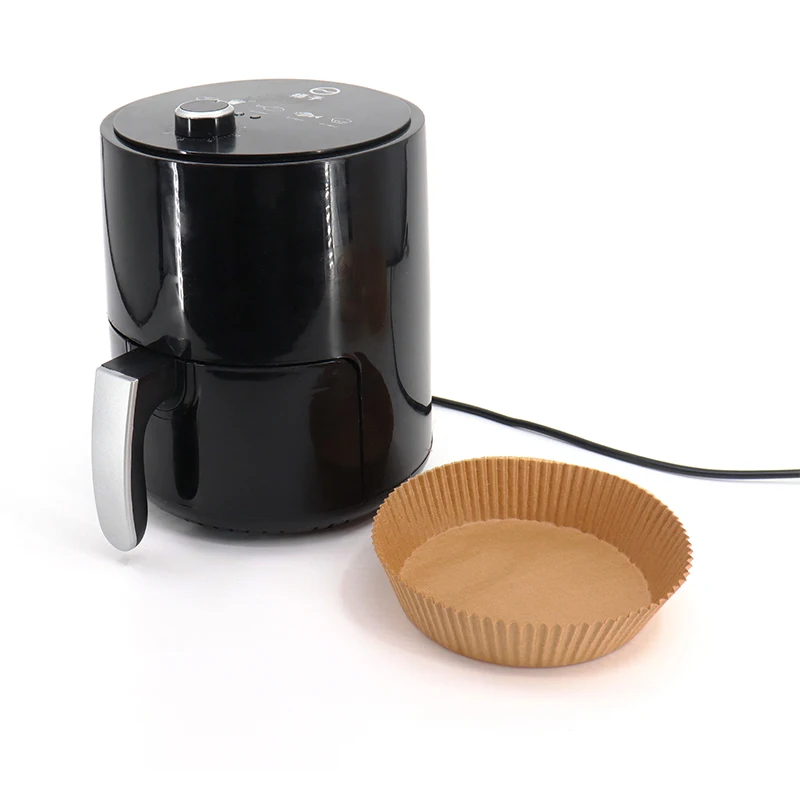 Hot Sale Silicone Coated Round Parchment Paper Air Fryer Disposable Paper Liner Waterproof Non-Stick Air Fryer Liners