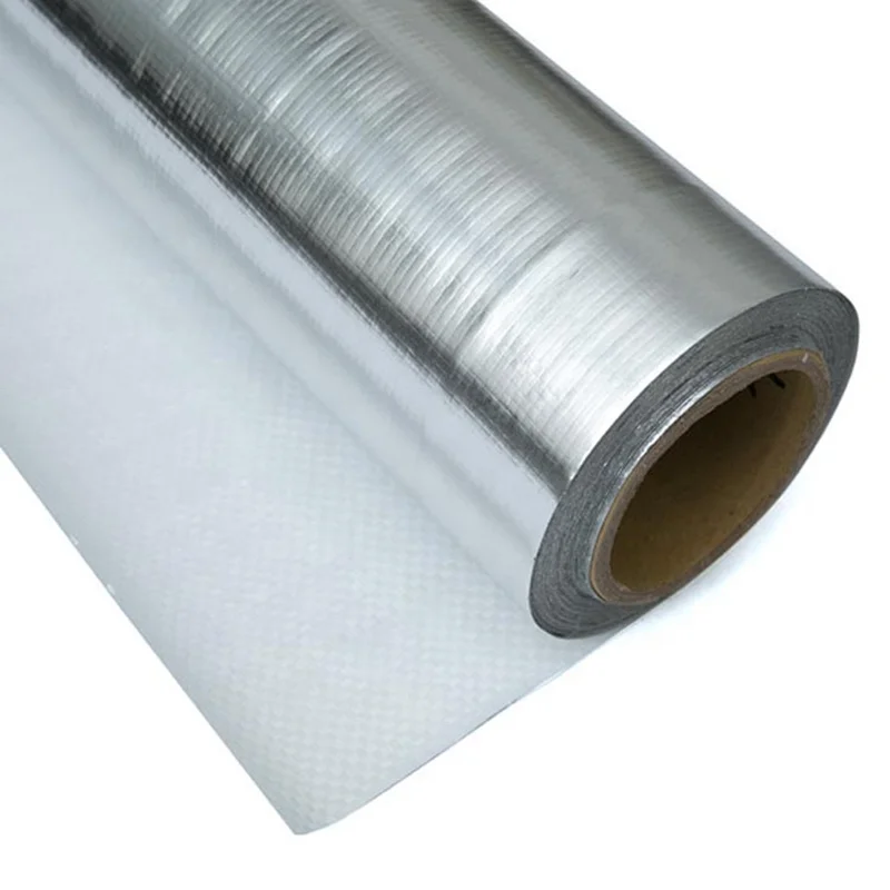 Reflective Radiant Barrier and vapor Barrier Aluminum Foil Woven Fabric for Roof Insulation