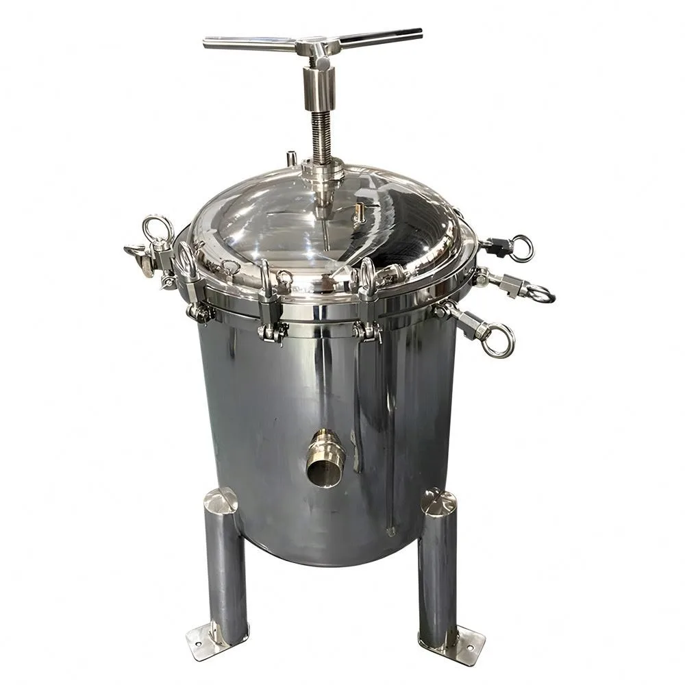 Wine Liquid Juice Oil Filtration Equipment Stainless Steel Industrial Filter Signal Bag Housing Filtering Machine Cartridge