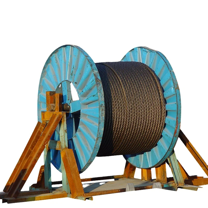 Wire Rope 6*37+IWR Used in Large-scale Field Structure Parts Julisling Round Strand Steel Smooth Galvanized Cutting Customer GB