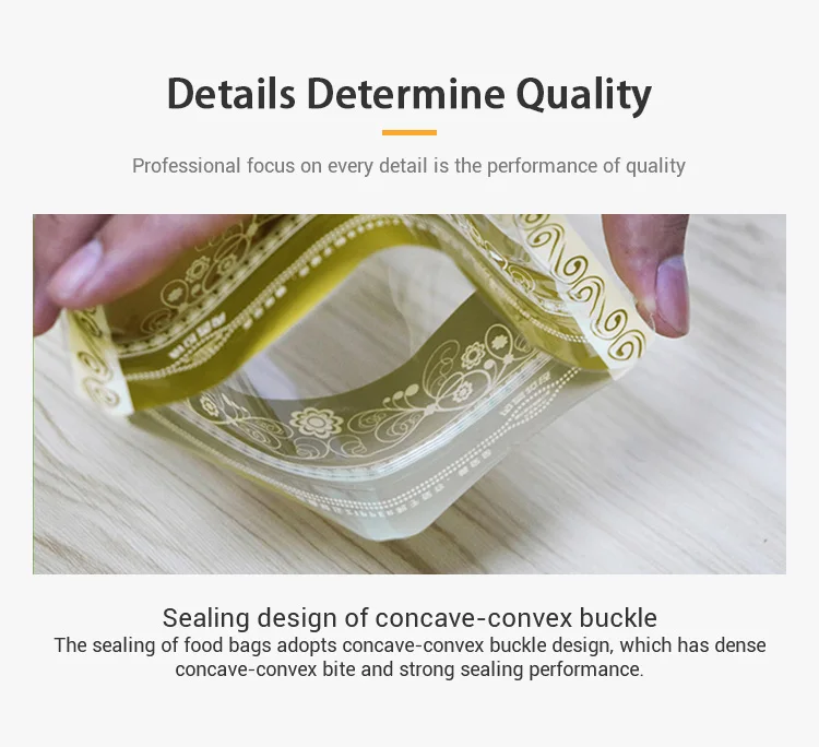 Custom printing plastic zipper zip lock bags stand up pouch for food packaging