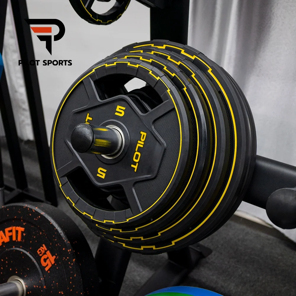 Pilot Sports TPU Urethane Standard Barbell Weight Plate Wholesale Gym Equipment Exercise Custom Logo Colour