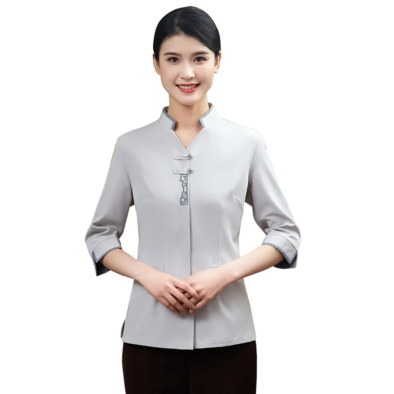 Made In China Modern Hotel Cleaning Serveuse Staff Uniform For Restaurant Waiters