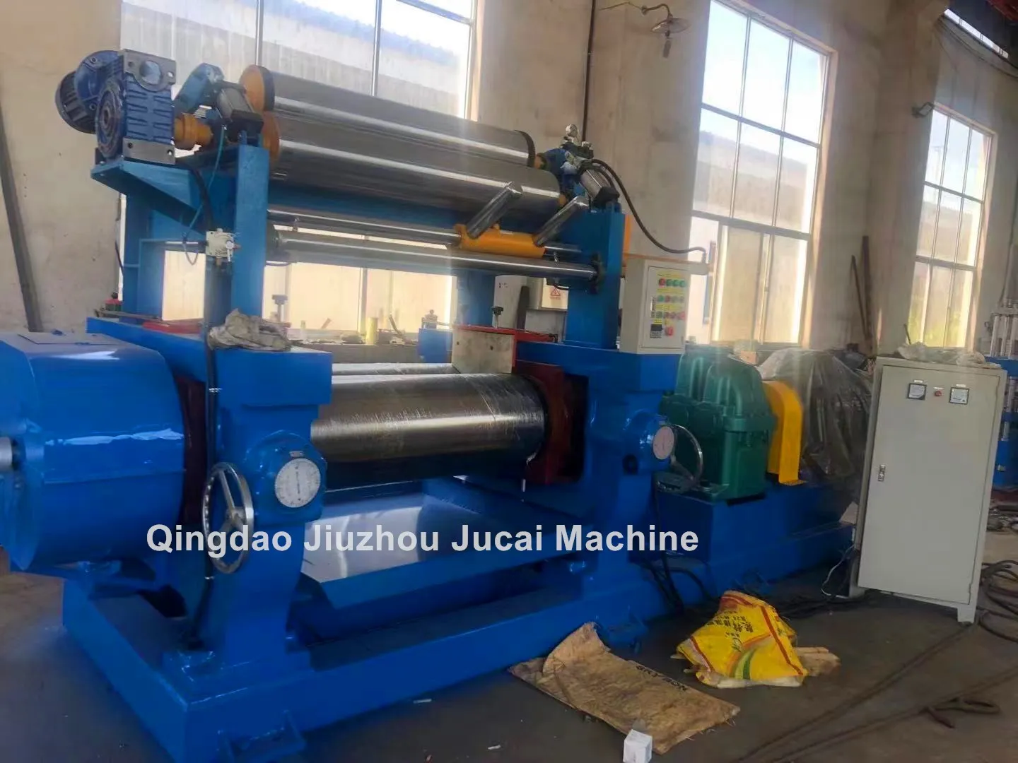 XK Series Rubber two rollers open mixing mill machinery/single or double shaft rubber mixing mill