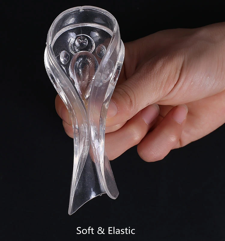 Hot Selling Height Increase Insole Men Women Invisible Half Shoe Lift 5 Layer 1.2 Inch Adjustable Taller Silicone Foot Pads