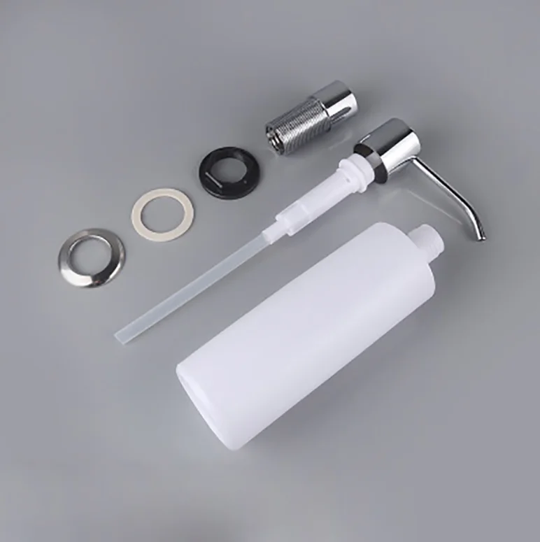 Brushed Nickel 304 Stainless Steel Manual Kitchen Sink Soap Dispenser
